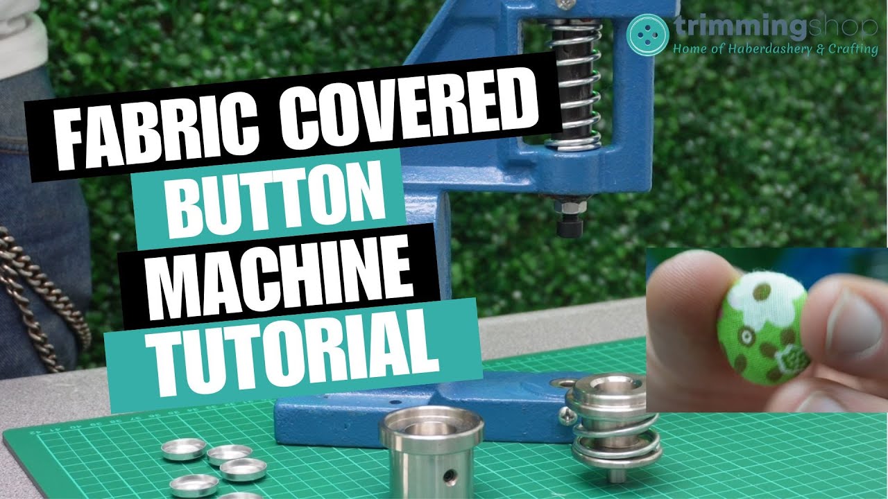 How to use our Fabric Covered Button Machine