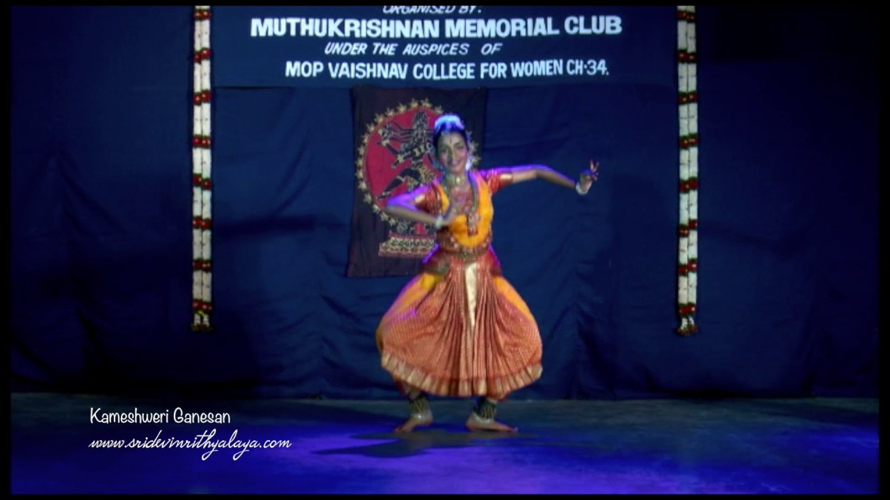 Fusion Jathiswaram by Kameshweri Ganesan - Sridevi Nrithyalaya - Bharathanatyam Dance
