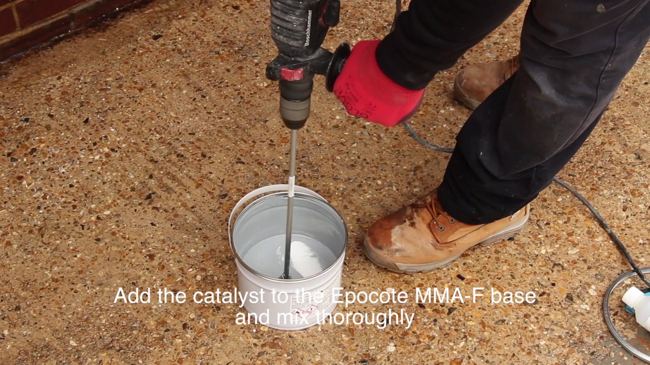 How to install Premcrete Epocote MMA-F 2