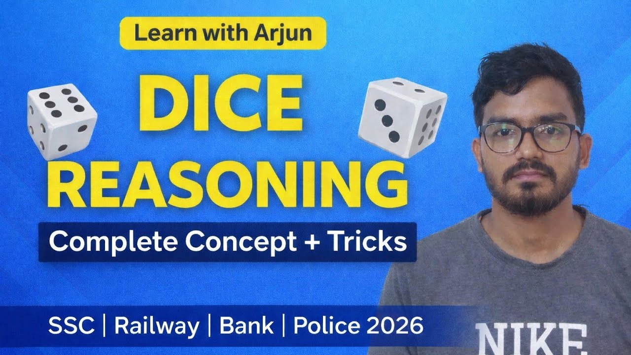 Dice Class 2 | Opposite Face Trick | Cube Dice Questions for SSC, Railway, Police Exams Hindi