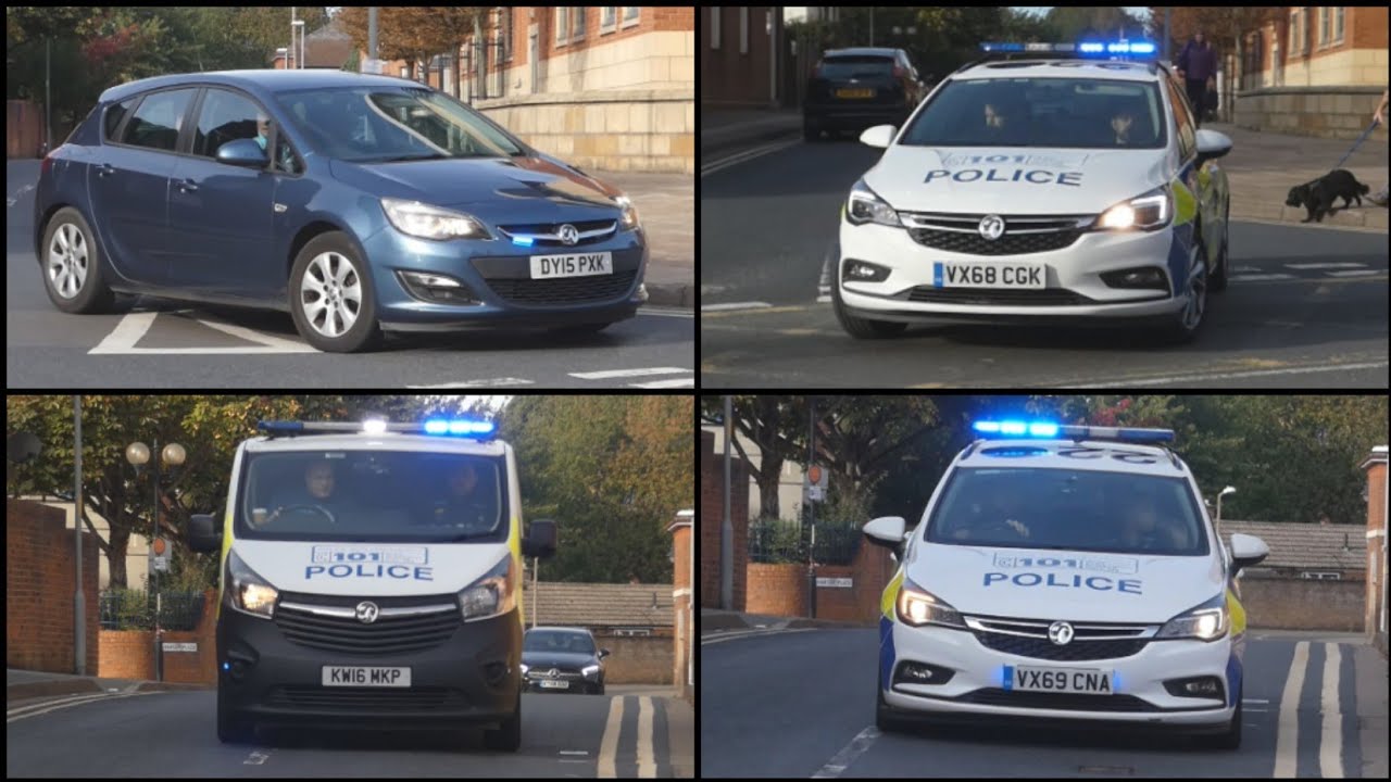 Panic Button! - 4x West Mercia Police Vehicles Responding Urgently!