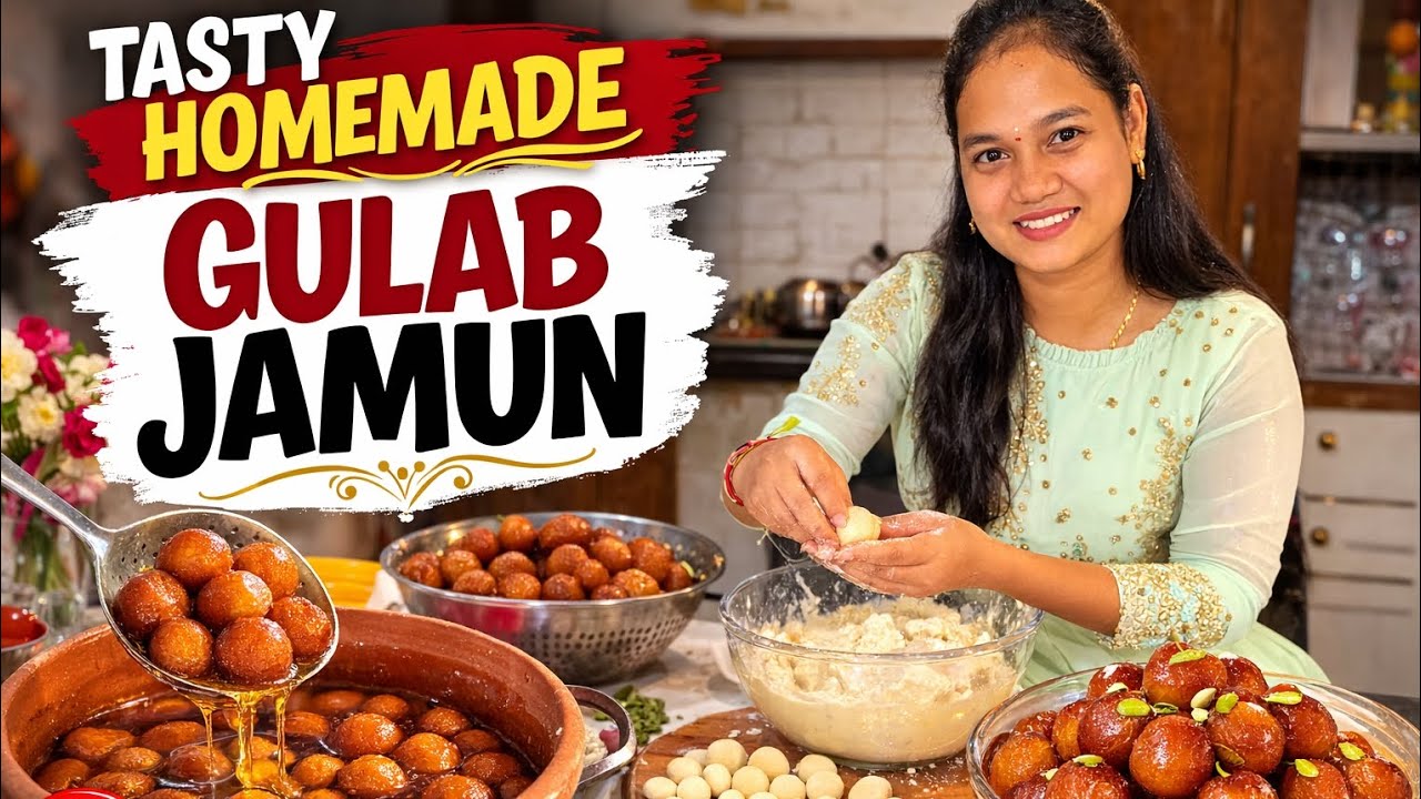 😱Soft 😋& Juicy Gulab🤤😇 Jamun Recipe 🧑‍🍳|  Homemade Sweet  @NaTuRaL_ChEaf_HuNt #gulabjamun #cooking 
