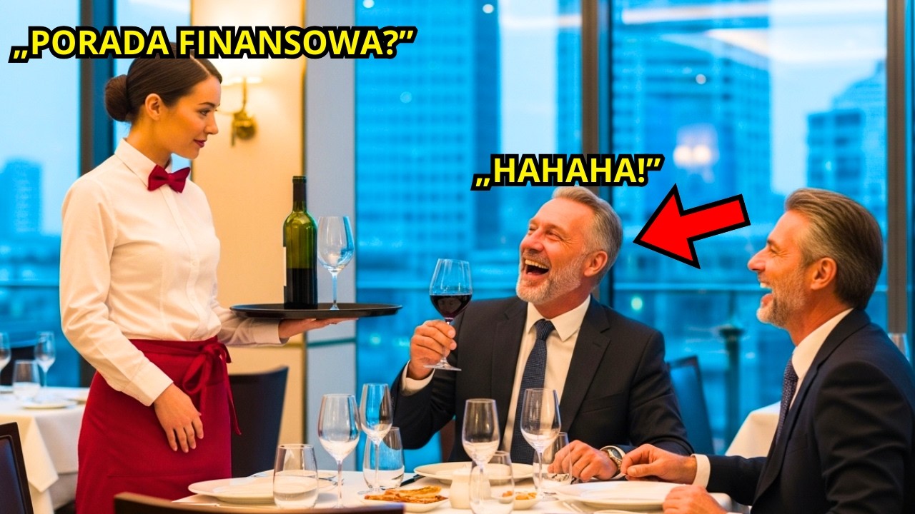 MILIARDER DLA ŻARTU POPROSIŁ KELNERKĘ O RADĘ FINANSOWĄ... ALE JEJ ODPOWIEDŹ UCISZYŁA WSZYSTKICH!