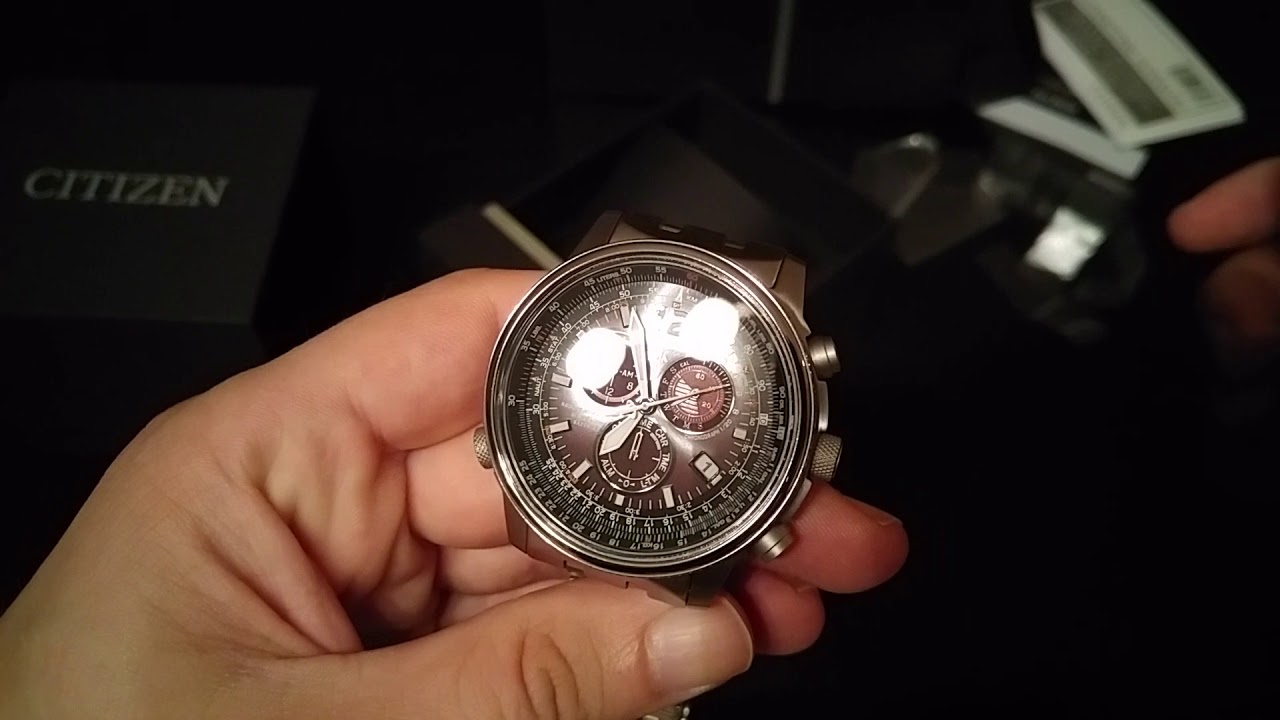 UNBOXING: Citizen Promaster Sky Pilot Titan Chronograph AS4050-51E