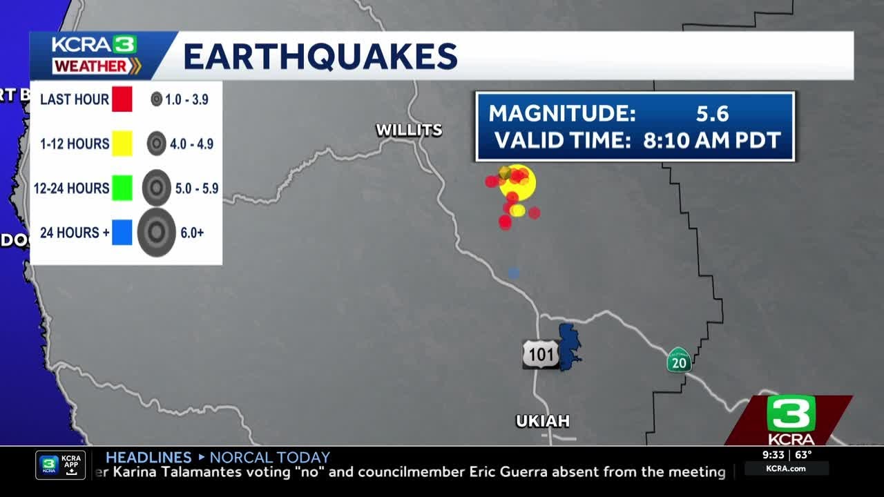 Thousands of PG&E customers lose power after Northern California earthquake
