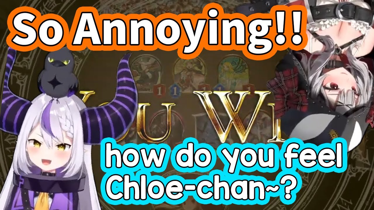 Laplus being a Complete Kusogaki when she beats Chloe [ENG Subbed Hololive]