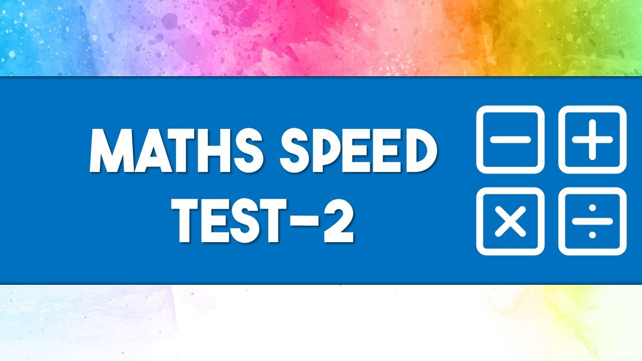 Math Speed Test 2 | Mental Math | Addition, Subtraction, Multiplication, Division | Rapid Fire Test