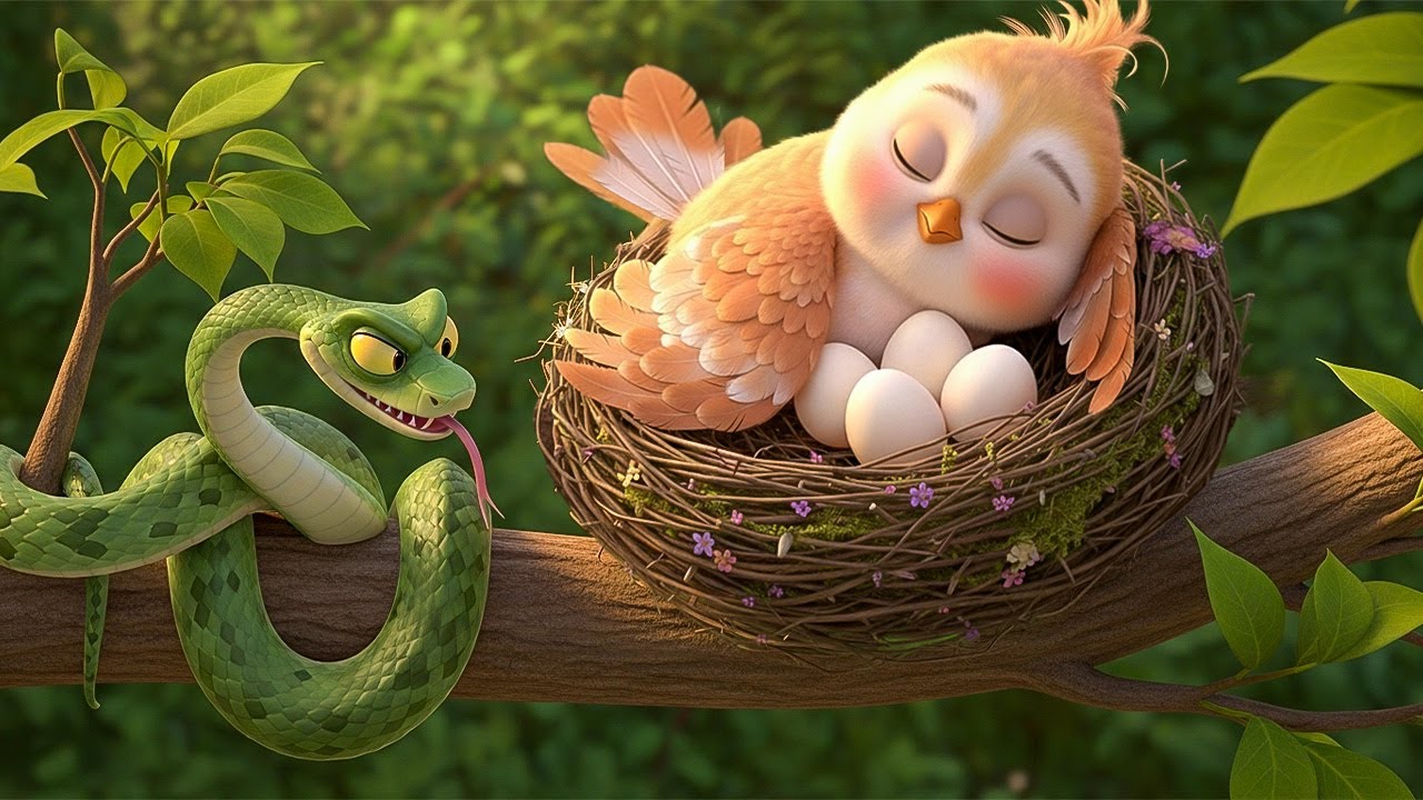 Can Mama Bird Save Her Eggs? | Emotional story | Forest stories | Animated Short Film