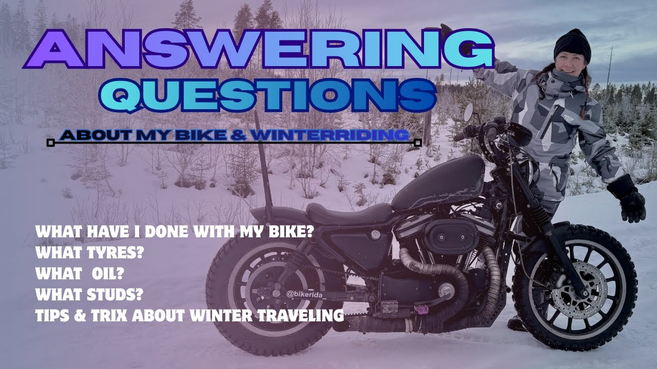 О моем зимнем мотоцикле Harley-Davidson и ответы на ваши вопросы о зимней езде.