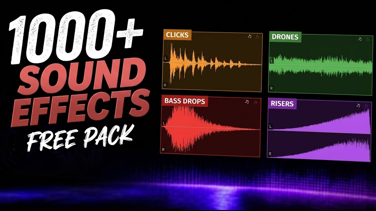 1000+ FREE Sound Effects Pack | No Copyright, Royalty Free Download 2026