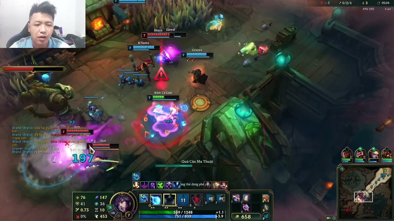 Ahri cùng Ezreal, K'Sante, Graves, Brand - Punlove1996 ( 20/2/2026 )