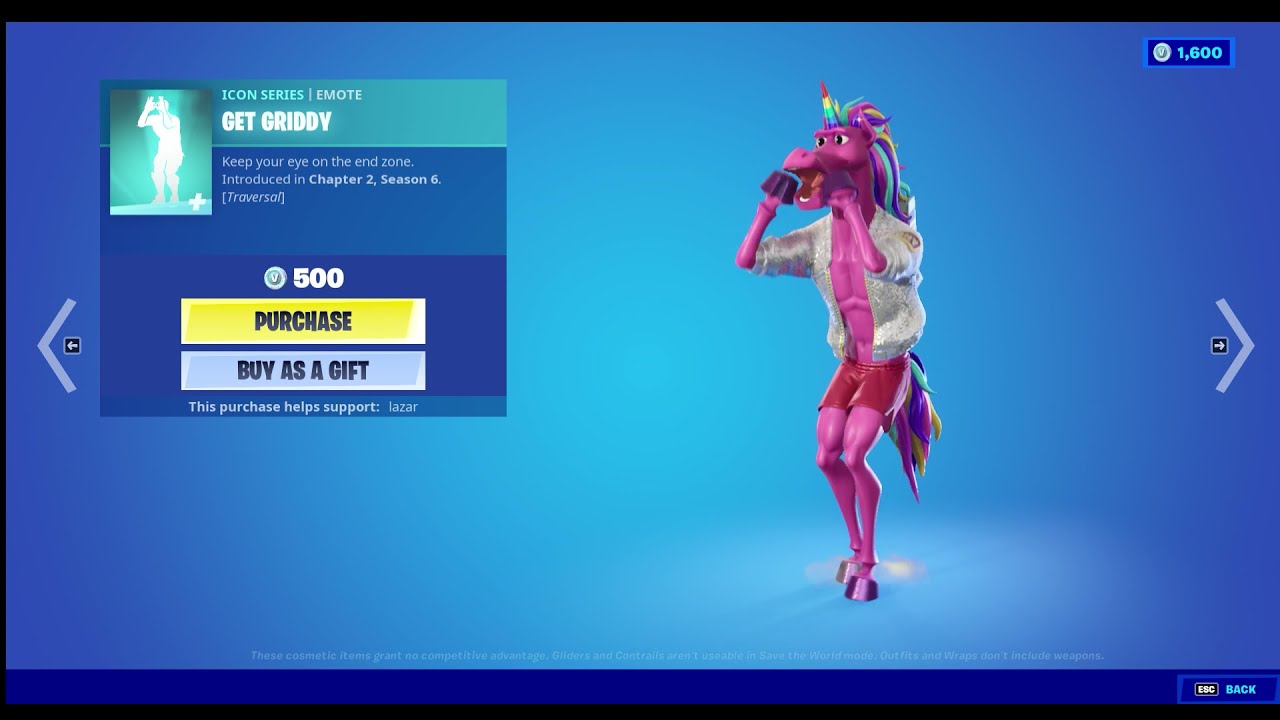 The GET GIDDY emote used by FABIO SPARKLEMANE *LOOKS WEIRD!*
