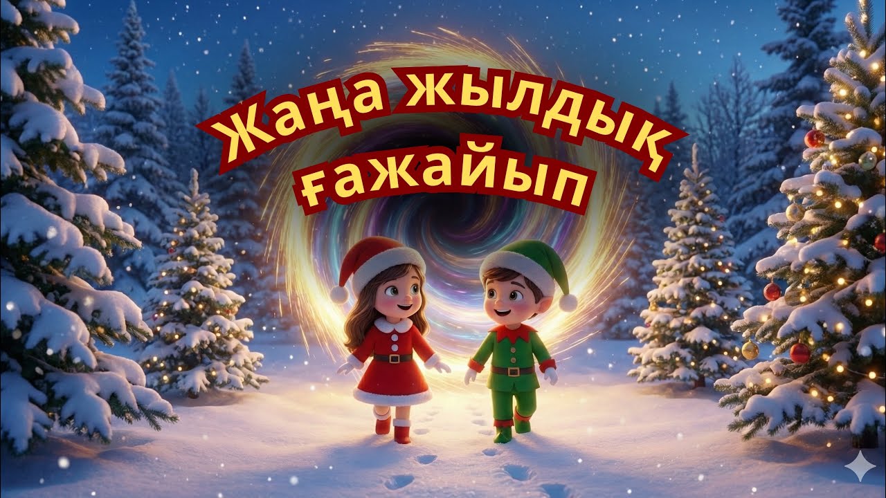 Жаңа жылдық ғажайып. Қазақша мультфильм. Қазақша әндер. Балаларға арналған