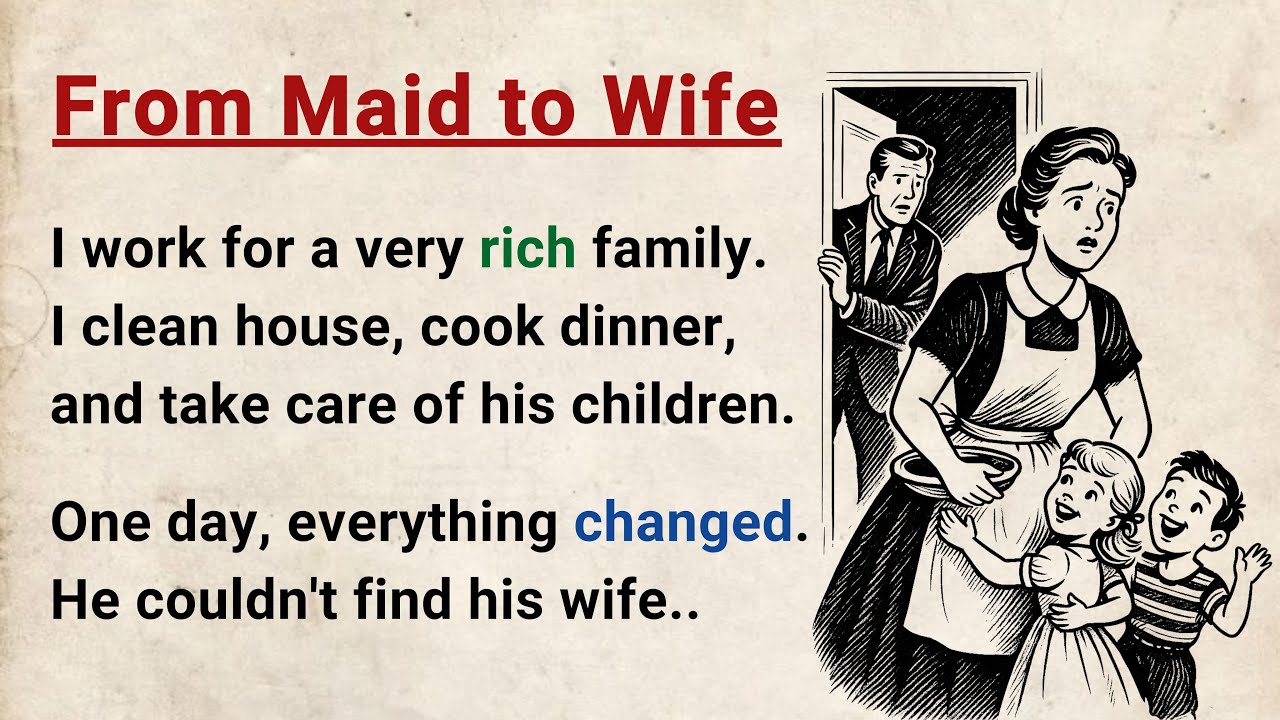 Learn English through Stories Level 3 ⭐ From Maid to Wife - Graded Reader | English Audio Podcast