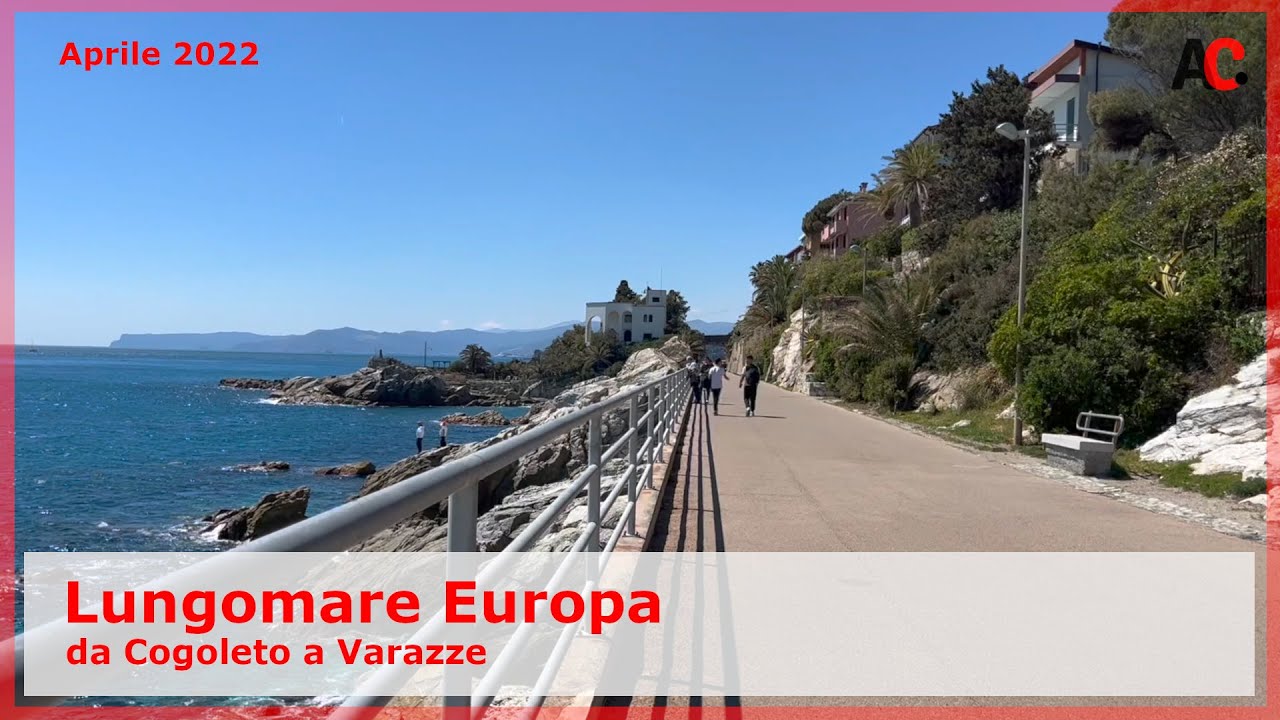 Lungomare Europa da Cogoleto a Varazze Parco Piani d'Invrea (Italia 🇮🇹)