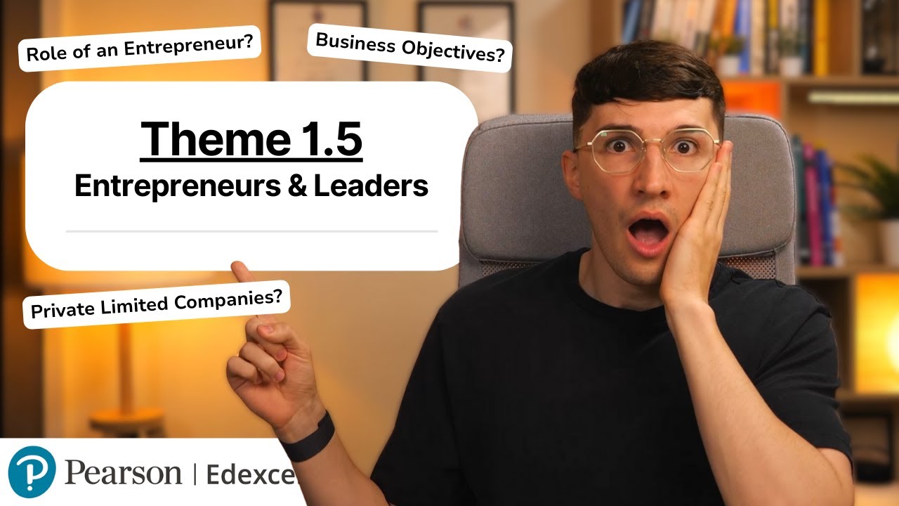 Theme 1.5 – Entrepreneurs and Leaders | Edexcel A-Level Business (Revision)