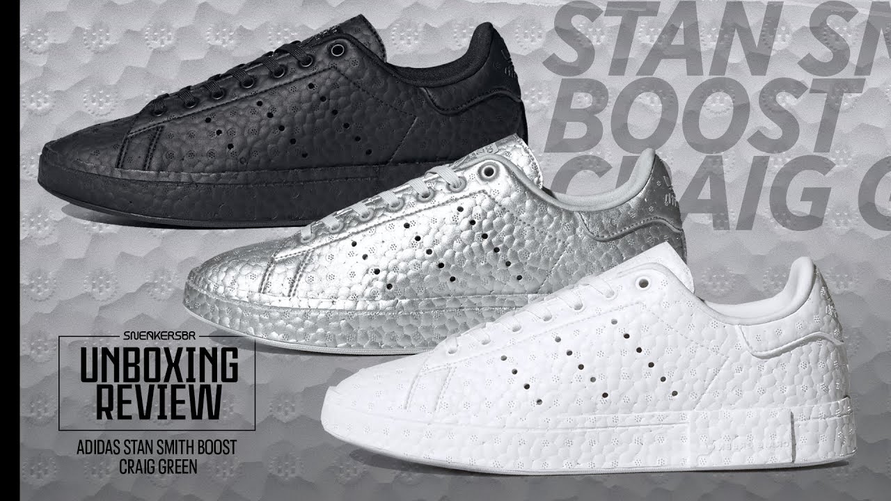 CRAIG GREEN COBRIU O STAN SMITH COM BOOST | UNBOXING+REVIEW adidas Stan Smith x Craig Green