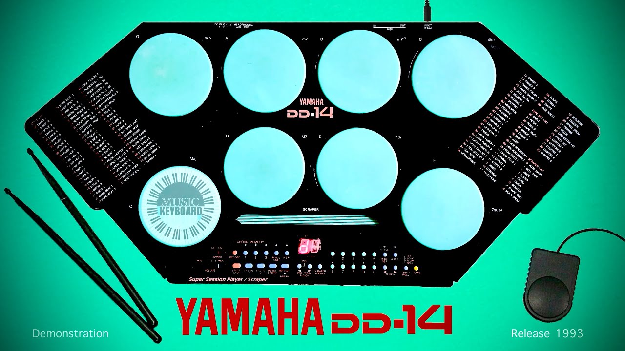 Vintage YAMAHA DD-14 Demonstration