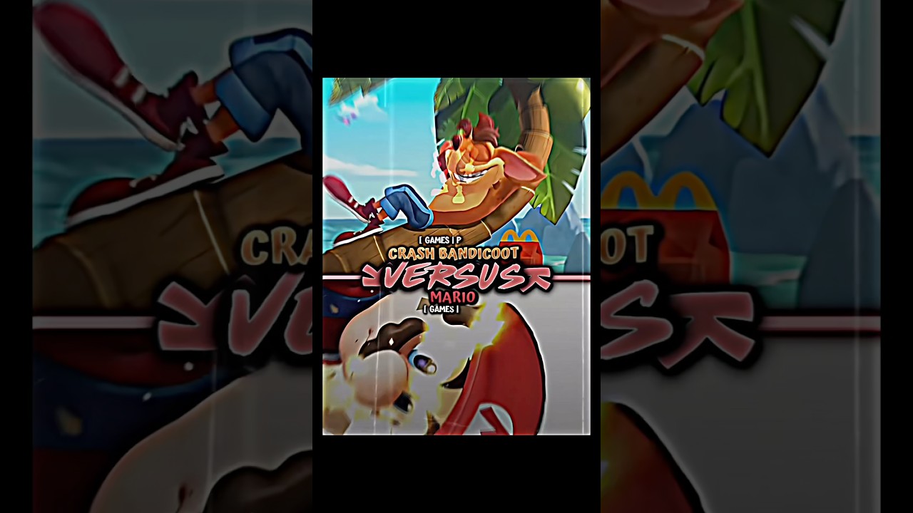 Crash B. VS Mario ( #crashbandicoot #vs #mario ) #edit #wisedit #vs #wiseditor #shorts #shortsfeed