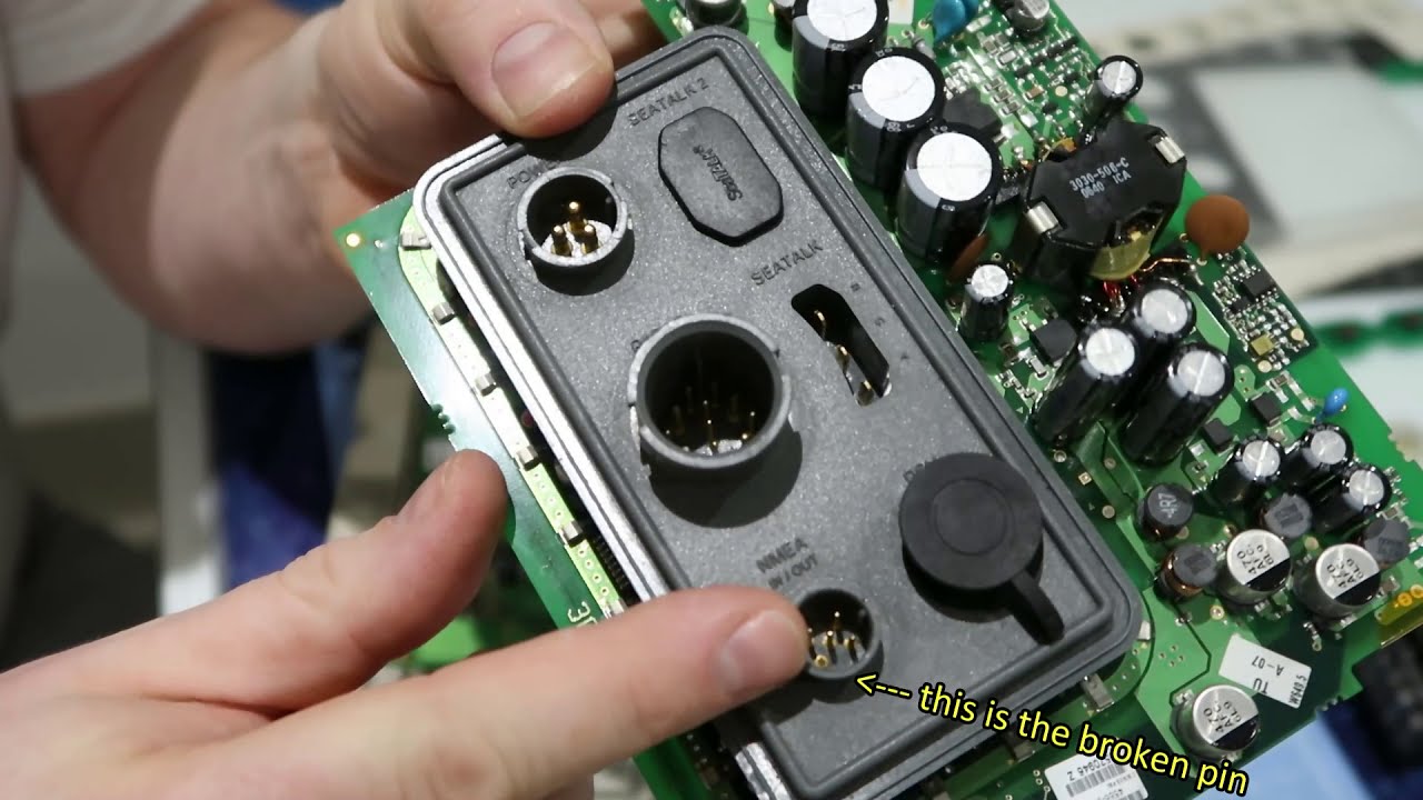 Raymarine C80 Broken NMEA Pin Repair