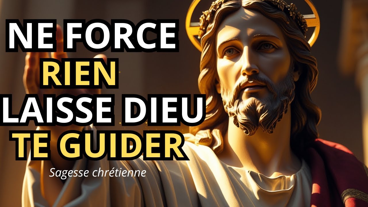 NE FORCE RIEN : LAISSE DIEU TE GUIDER LÀ OÙ TU NE COMPRENDS PLUS RIEN