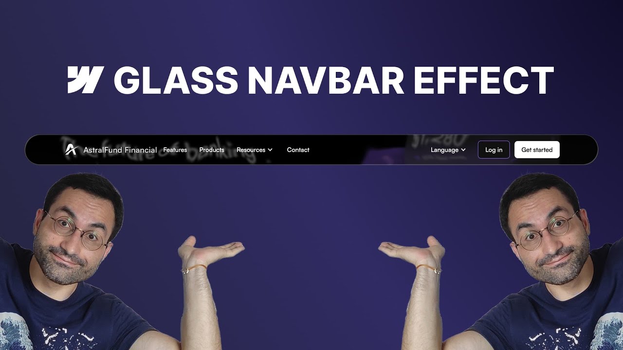 Glass Navbar Effect in Webflow — Inspired by Apple (No Code, SVG Filter)