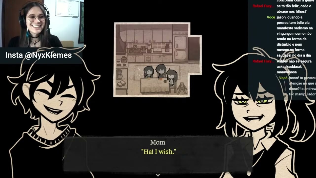 AS EXPRESSÕES DA RENEE DURANTE A CONVERSA - A Psicologia de The Coffin of Andy and Leyley
