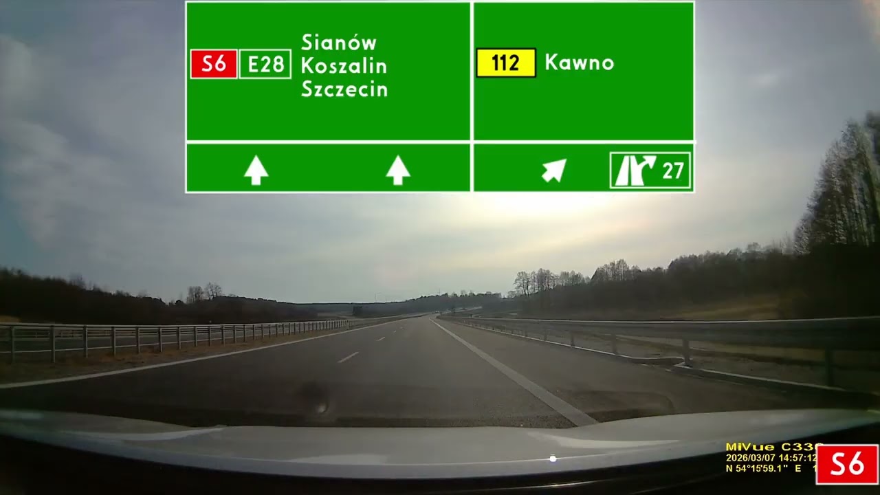 S6, S11: Sławno Zachód - Koszalin Zachód