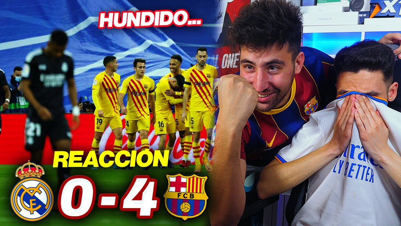 REACCIONANDO con VICTOR al Real Madrid vs Barcelona 0-4 *HUMILLADOS*