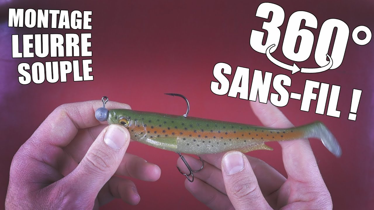 [TUTO] MONTAGE 360 SANS FIL | Leurre souple | Brochet