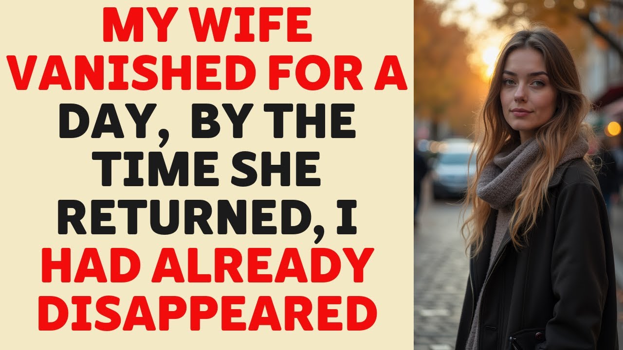 My Wife Disappeared for 24 Hours — When She Came Back, Everything About Me Had Changed