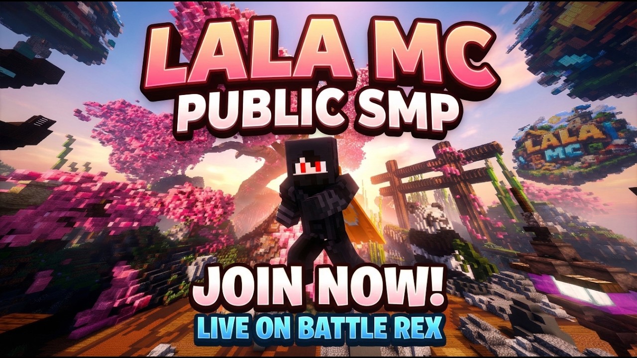 Minecraft Public SMP LIVE 🎮 Join Lala MC & Win Challenges #shortsfeed  #battlerex  #verticallive