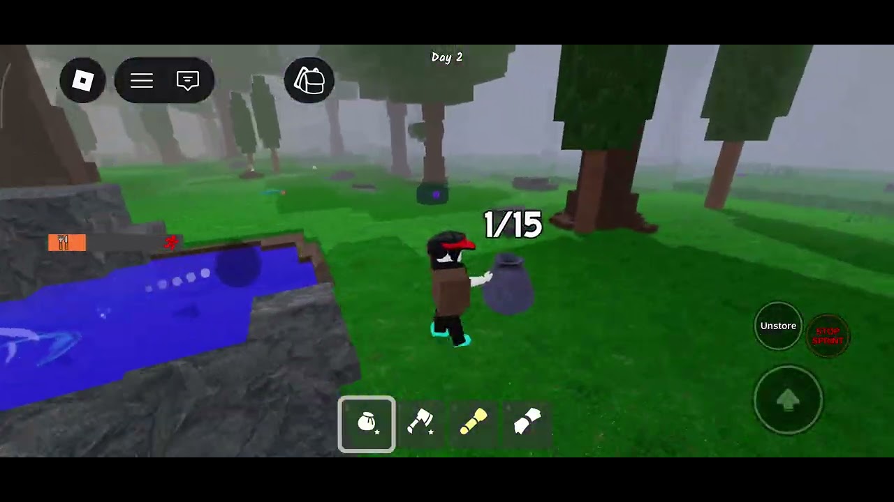 A super short gameplay #99nightsintheforestscriptroblox 