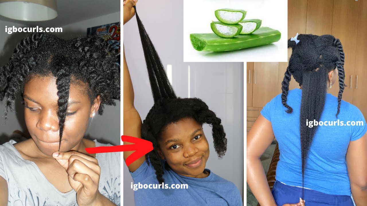 Homemade Aloe Vera Leave in Conditioner for Hair Growth & 4c Natural Hair Routine