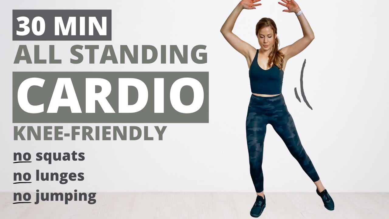 30 MIN Low Impact + All Standing KNEE FRIENDLY HIIT | NO Squats, NO Lunges, NO Jumping Cardio