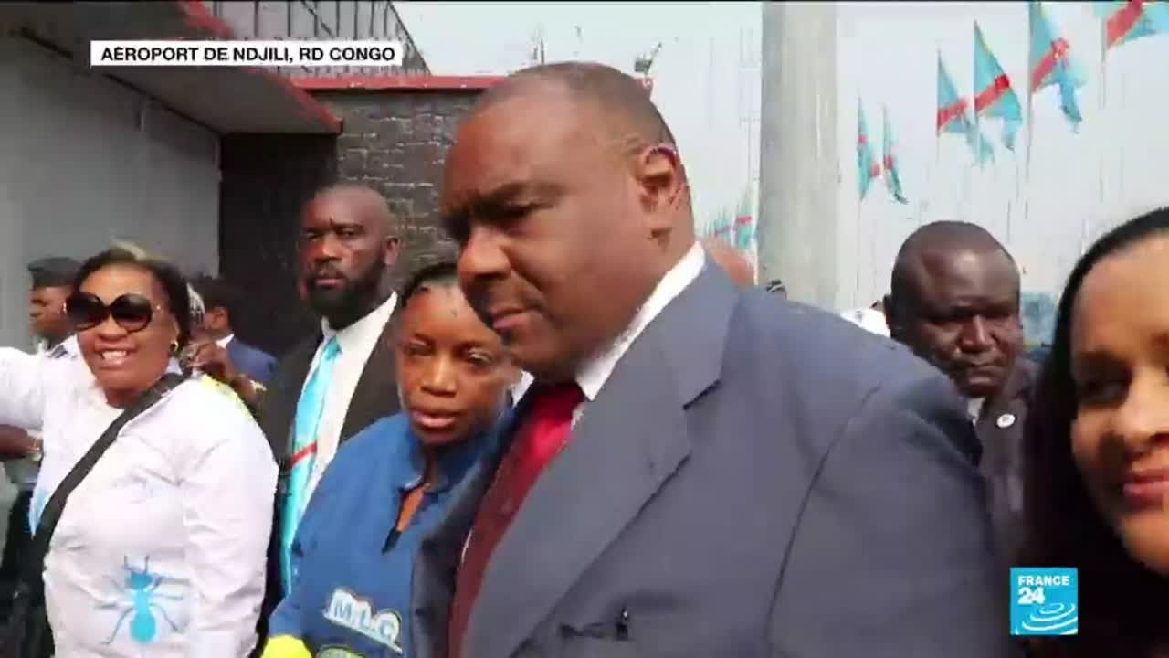 Retour de Bemba à Kinshasa : foule immense à l''arrivée de l''ex-chef de guerre congolais
