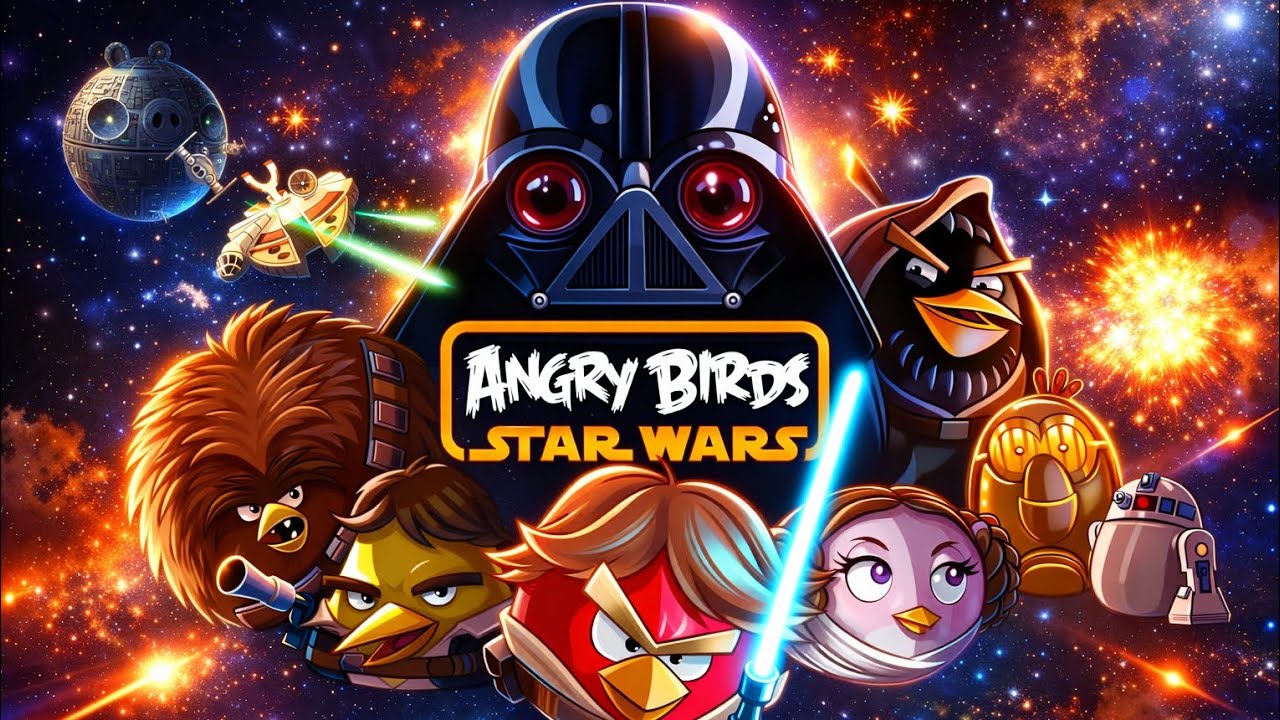 Angry Birds Star wars gameplay........(nostalgic game)