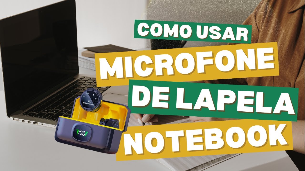 Como usar um microfone de lapela sem fio no computador