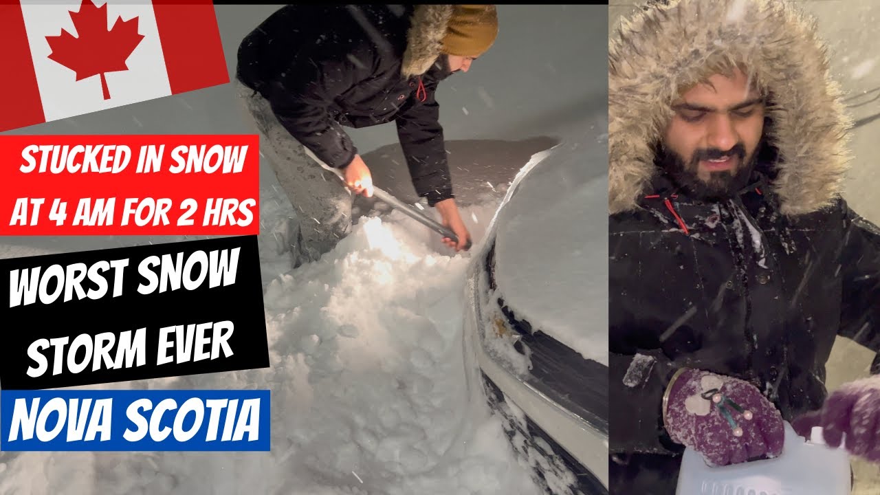 We Stuck in Worst Snow Storm I Ever Experienced in Canada | Winter in Nova Scotia