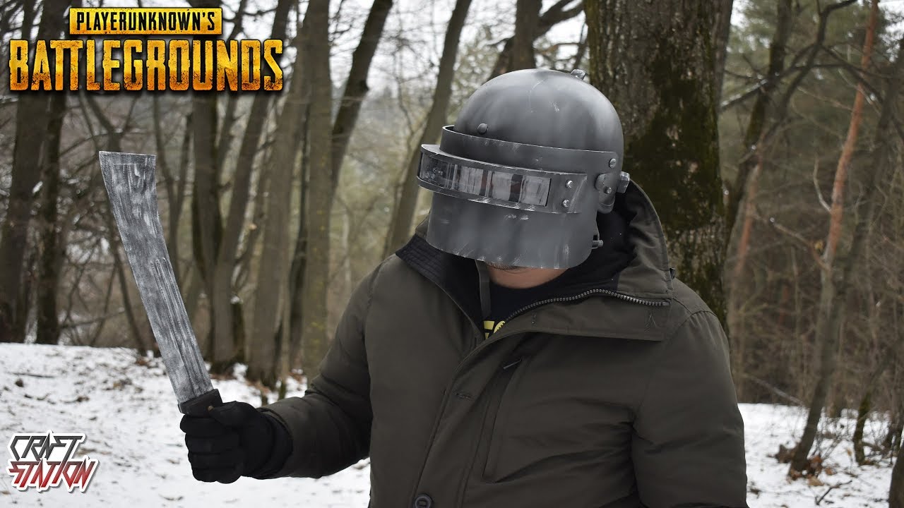 PUBG LEVEL 3 HELMET AND MACHETE HOW TO MAKE DIY