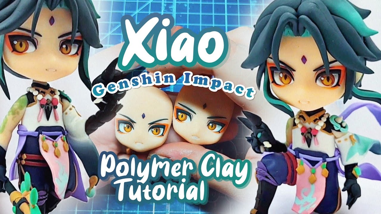 Make Xiao With Me! ✧ Genshin Impact Polymer Clay Tutorial by The Littlest Gifts