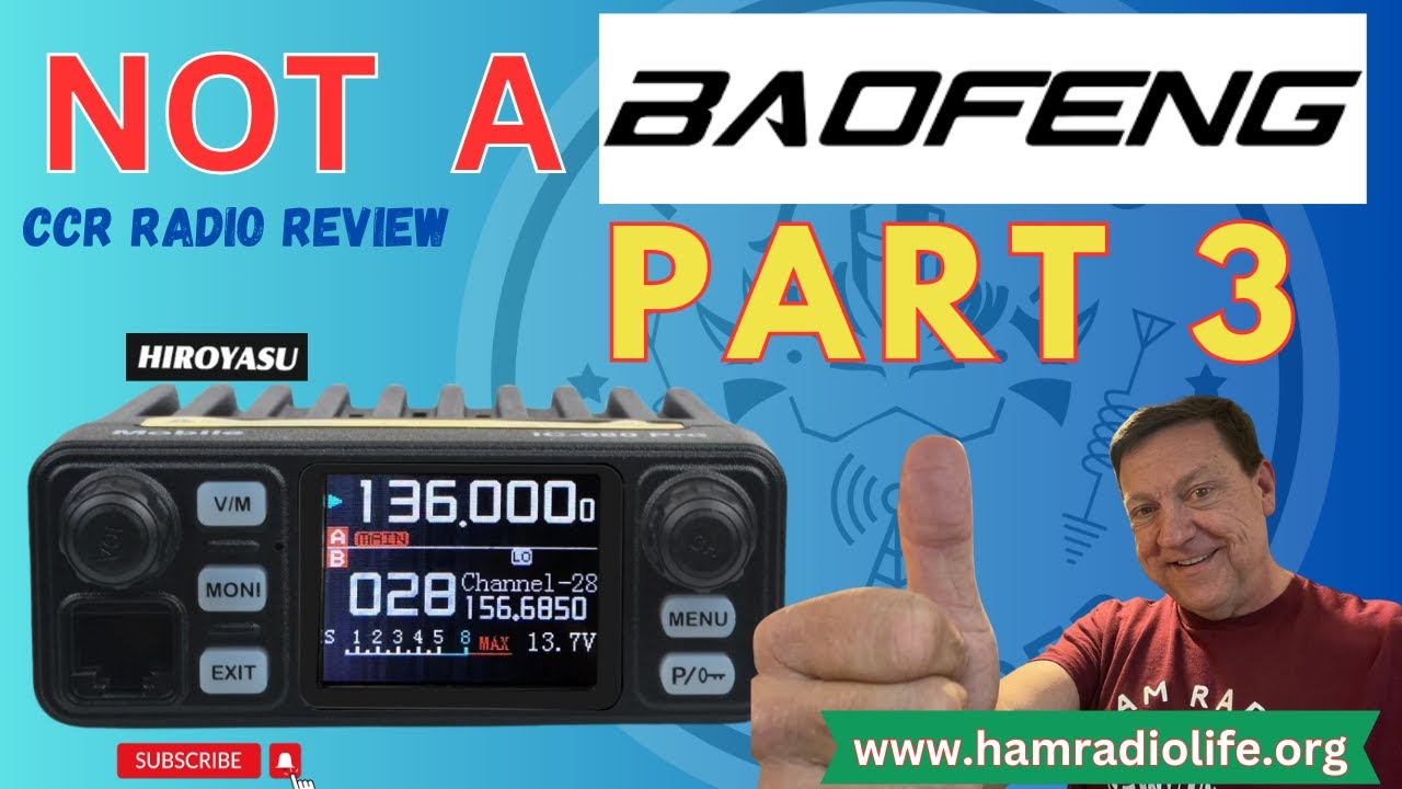NOT A BAOFENG CCR Review Hiroyasu Part 3 - Software Programming