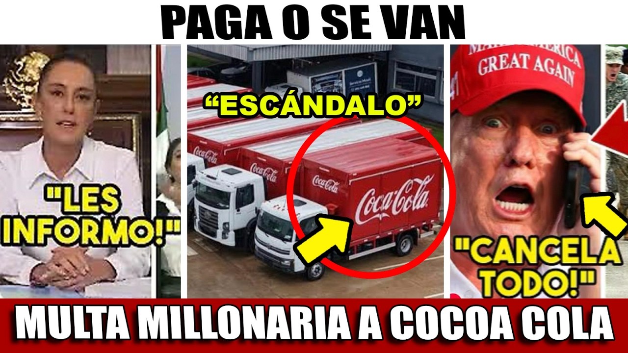 CLAUDIA CUMPLE AMENZA! TRUMP PIDE LLAMDA &iexcl;DEMANDA MILLONARIA COCA COLA! LES QUITAN AGUA