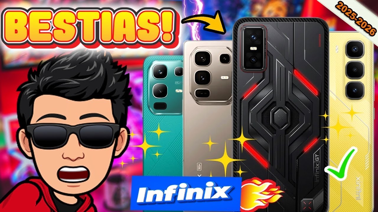 Mejor que Xiaomi? TOP 7 MEJORES INFINIX para 2025-2026!  Los celulares que Sí Valen la Pena ✅🔥