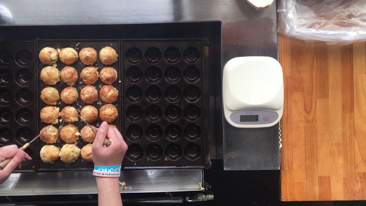 たこ焼きの重さを計ってみた。小細工無し、ノーカット。