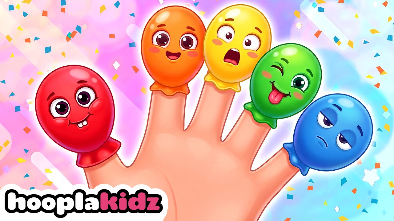 EP 2 | Balloon Finger Family Song - Happy Birthday | HooplaKidz Nursery Rhymes