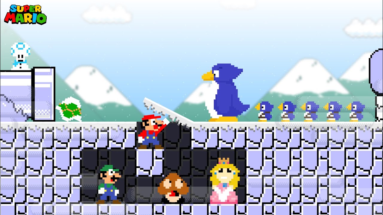 Mario Created BUNKER to Survive COLD WEATHER in Super Mario Bros.