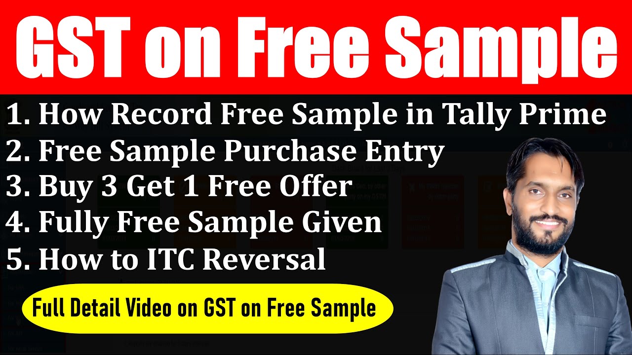 GST on Free Sample Goods |ITC Reversal on Free Sample Goods and Gift| Donation| KSR Academy | GST