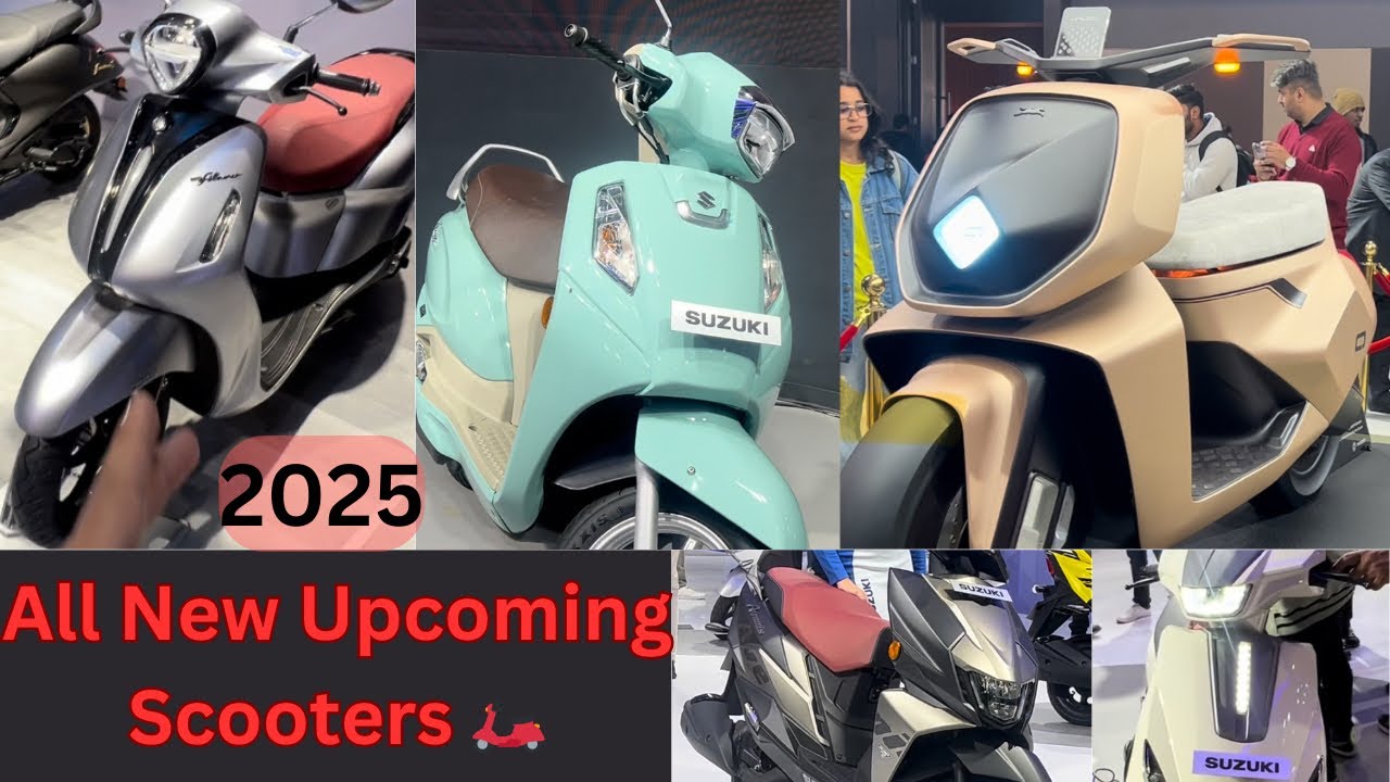 Top Upcoming Scooters in India 2025 🔥|| Suzuki Access Ev || Tvs Iqube || Yamaha Fascino