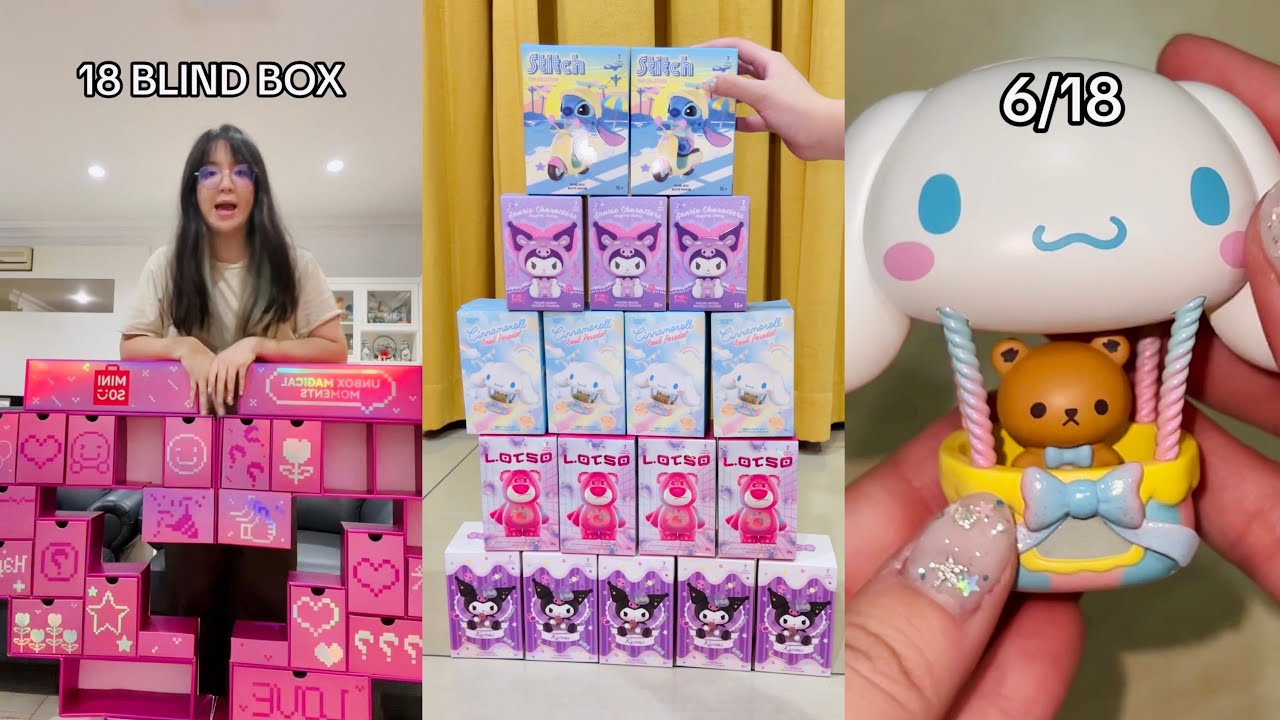 LAGI CAPE NGOMONG😝 ASMR AJA YAK! UNBOXING 18 BLIND BOX! PALING SUKA NOMOR BERAPA? HEHEHE XD
